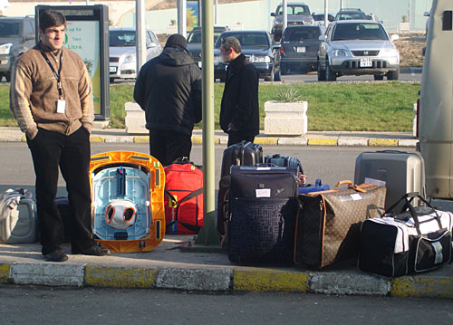 Грузия, аэропорт Тбилиси, 8 января 2010 года. Фото "Кавказского Узла"