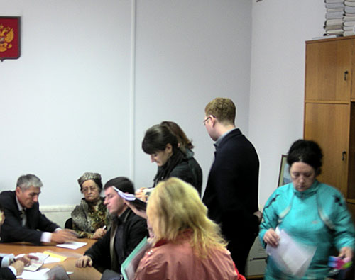 Помещение для голосования Хостинской территориальной избирательной комиссии. Фото "Кавказского Узла"