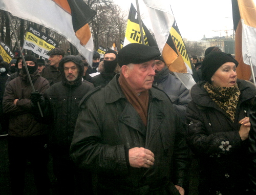Участники митинга националистов в Москве 11 декабря 2011 г. Фото Юлии Буславской для "Кавказского узла"