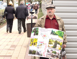 Общественник Евгений Захаров. 26 марта 2012 г. Фото Светлана Кравченко для "Кавказского узла"