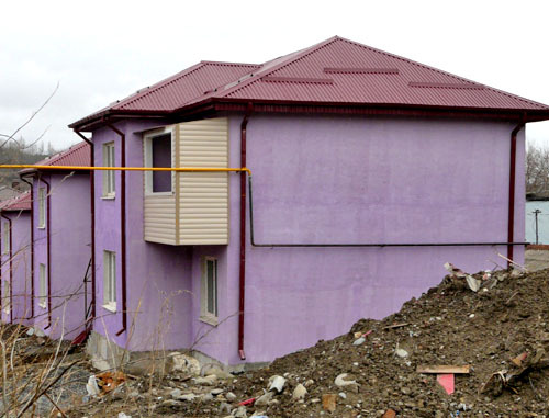 Новые строящиеся дома в Цхинвале. Южная Осетия, 18 марта 2013 г. Фото Марии Котаевой для "Кавказского узла"