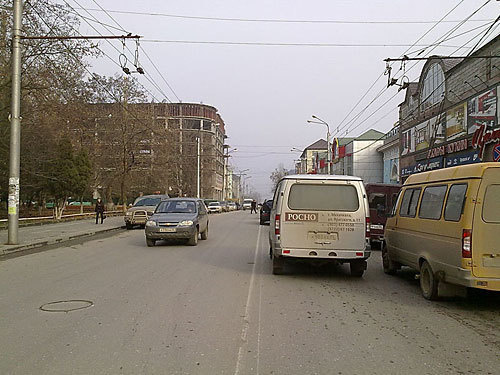 Дагестан, Махачкала, улица Дахадаева. Фото "Кавказского Узла"
