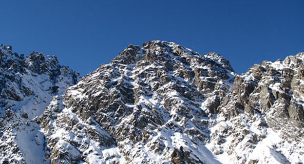 Цейское ущелье зимой, вид на гору Монах. Фото "Кавказского Узла"