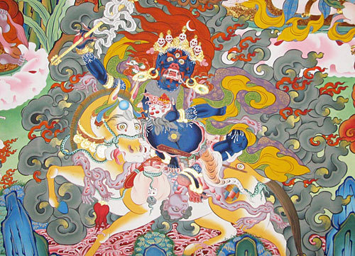 Богиня Окон Тенгр. Изображение предоставлено Центральным хурулом "Золотая обитель Будды Шакьямуни"