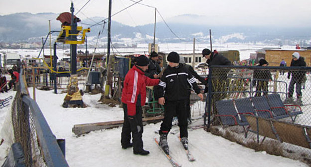 Грузия, Бакуриани. Учебная трасса на горе Кохта. Январь 2010 года. Фото "Кавказского Узла"
