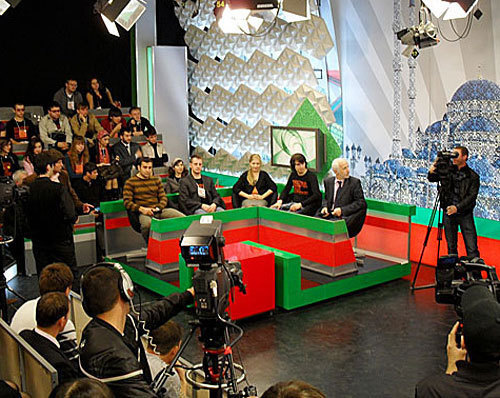 Студия грозненского телевидения. Чечня, Грозный. Т.Уколова для "Кавказского Узла"
