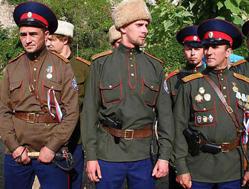 Представители Терского казачьего войска. Фото: www.ekhokavkaza.com