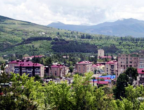 Панорама Цхинвала, Южная Осетия. Фото Джульетты Козаевой, ИА "Рес", http://cominf.org