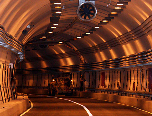 Гимринский автодорожный тоннель. Сентябрь 2012 г. Фото: ГКУ "Дагестанавтодор", http://dagavtodor.ru/