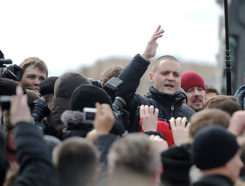 Сергей Удальцов на митинге. 2012 г. Фото: http://www.ridus.ru