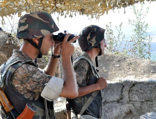 Военнослужащие армянской армии в армяно-азербайджанской пограничной зоне. Фото: http://www.mil.am