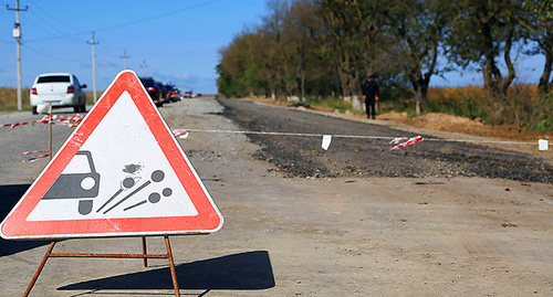 Строительство дороги в Ингушетии.  Фото: http://www.ingushetia.ru/photo/archives/019400.shtml