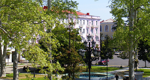 В центре города Озургети. Фото: გრიგოლ http://ru.wikipedia.org