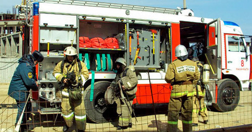 Пожарный расчет. Фото http://www.05.mchs.gov.ru/