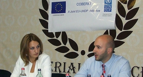 Участники слушаний Тея Арба и Гиоргий Канашвили. Фото Эдиты Бадасян для "Кавказского узла"
