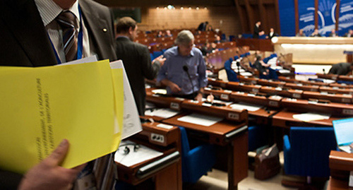 На пленарном заседании осенней сессии ПАСЕ, Страсбург, 29 Сентября-3 Октября 2014 . Фото: http://website-pace.net/en_GB/web/apce/plenary-session
