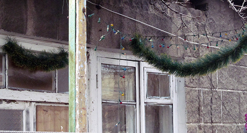Окно дома Аветисянов в Гюмри. 14 января 2015 г. Фото Тиграна Петросяна для "Кавказского узал"