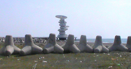 Сваи для строящегося порта в Анаклии. Грузия. Фото Беслана Кмузова для "Кавказского узла"