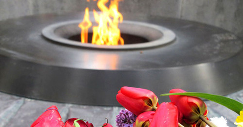 Вечный огонь у мемориала памяти жертв армянского Геноцида. Фото Инессы Саргсян для "Кавказского узла"