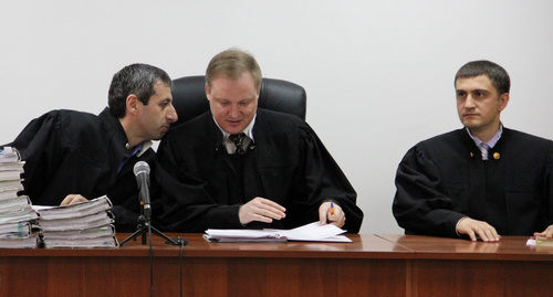 На судебном заседании начавшемся сегодня в Ставропольском краевом суде. Фото Магомеда Туваева для "Кавказского узла"