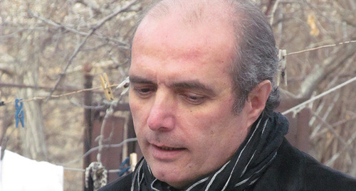 Председатель совета журналистского клуба "Аспарез" Левон Барсегян. Фото Тиграна Петросяна для "Кавказского узла"