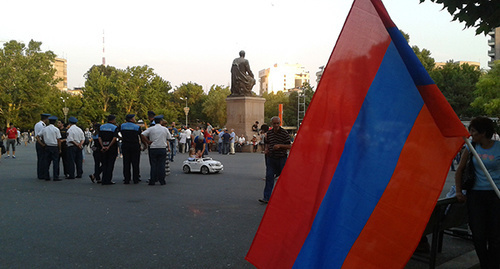 Площадь Свободы, Ереван. 7 июля 2015 год. Фото Армине Мартиросян для "Кавказского узла"