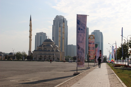 Мечеть сердце Чечни. Грозный. Фото Магомеда Магомедова для "Кавказского узла"