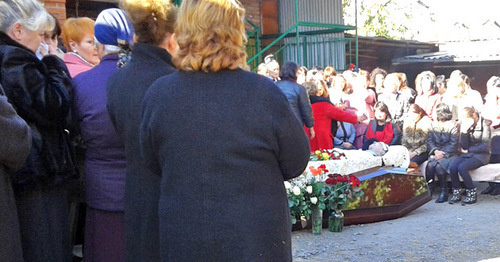 Владимир Цкаев похоронен в родовом селе Кобань. Северная Осетия, 4 ноября 2015 г. Фото Эммы Марзоевой для "Кавказского узла"
