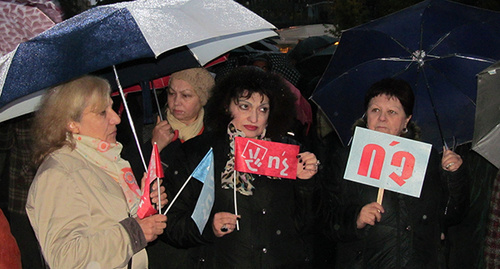 Митинг противников конституционных реформ в Ереване, 30 октября 2015 года. Фото: Тиграна Петросяна для "Кавказского узла".