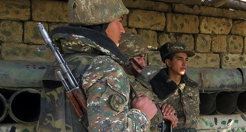 Военнослужащие Армии обороны Нагорного Карабаха на передовой. Фото Алвард Григорян для "Кавказского узла"