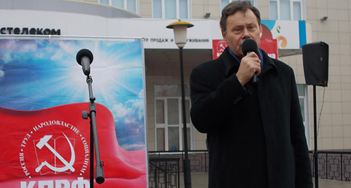 Участник митинга. Фото Елена Гребенюк для "Кавказского узла" Участник митинга. Фото Елена Гребенюк для "Кавказского узла"