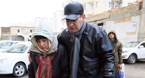 Лейла и Ариф Юнус после освобождения 09.12.2015. Фото Азиза Каримова для "Кавказского узла"