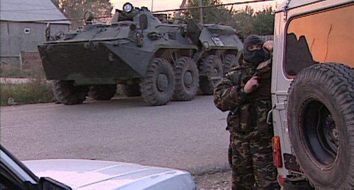 Силовики в Дагестане. Фото пресс-службы МВД.