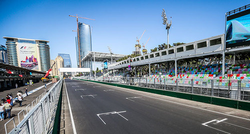 Трасса "Формулы-1" в Баку. Фото Азиза Каримова для "Кавказского узла"