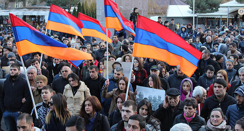 Акция протеста в память об Артуре Саргсяне. Ереван, 16 марта 2017 г. Фото: Тиграна Петросяна для "Кавказского узла"