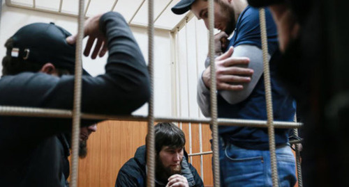 Обвиняемые в совершении убийства Бориса Немцова. Фото: Anton Denisov (RFE/RL)