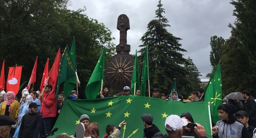 Открытие мемориала жертвам Кавказской войны в Черкесске. 21 мая 2017 года. Фото Амара Жужуева.