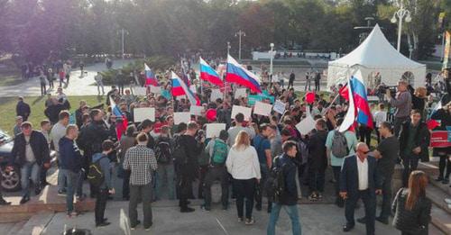 Акция сторонников Навального в Ростове-на-Дону. 7 октября 2017 года. Фото http://www.donnews.ru