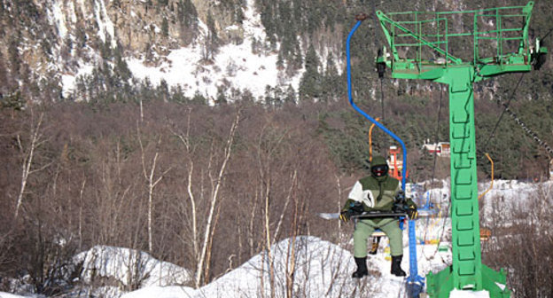 Северная Осетия, курорт Цей, канатно-кресельная дорога. Фото "Кавказского Узла"