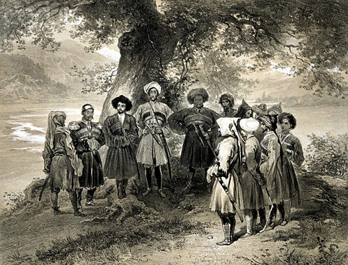 Совещание князей-черкесов (одной из народностей адыгов) в 1839—40-х гг. Фото с сайта http://ru.wikipedia.org Совещание князей-черкесов (одной из народностей адыгов) в 1839—40-х гг. Фото с сайта http://ru.wikipedia.org