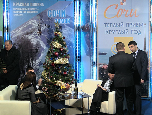 Стенд курорта Сочи на международной выставке "Курорты и туризм-2011", 12 января 2011 года. Фото "Кавказского узла" Стенд курорта Сочи на международной выставке "Курорты и туризм-2011", 12 января 2011 года. Фото "Кавказского узла"