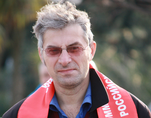 Сергей Басманов на пикете в г. Сочи, 22
января 2011 года. Фото "Кавказского узла". Сергей Басманов на пикете в г. Сочи, 22
января 2011 года. Фото "Кавказского узла".