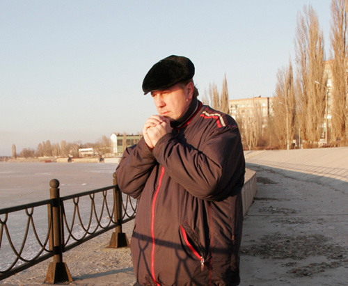 Журналист Олег Теплищев. Астрахань, февраль 2011 г. Фото "Кавказского узла" Журналист Олег Теплищев. Астрахань, февраль 2011 г. Фото "Кавказского узла"