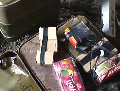 Части самодельного взрывного устройства (СВУ). Фото НАК, nak.fsb.ru Части самодельного взрывного устройства (СВУ). Фото НАК, nak.fsb.ru