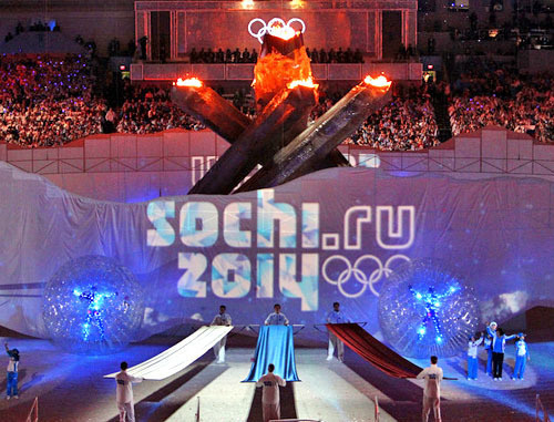 Репетиция церемонии закрытия Олимпийских игр в Сочи. Фото http://sochi2013.com/