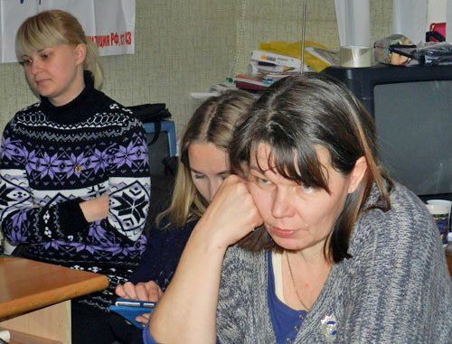 Участники "веерной" голодовки. Волгоград, 5 февраля 2014 г. Фото Татьяны Филимоновой для "Кавказского узла" Участники "веерной" голодовки. Волгоград, 5 февраля 2014 г. Фото Татьяны Филимоновой для "Кавказского узла"