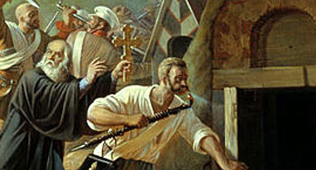 Подвиг рядового 77-го пехотного Тенгинского полка Архипа Осипова 22 марта 1840 года. Козлов, Александр Алексеевич (1818—1884). Фото http://ru.wikipedia.org/ Подвиг рядового 77-го пехотного Тенгинского полка Архипа Осипова 22 марта 1840 года. Козлов, Александр Алексеевич (1818—1884). Фото http://ru.wikipedia.org/