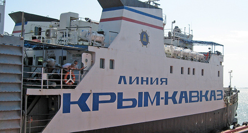 Паром на переправа "Крым-Кавказ", август 2014. Фото Нины Тумановой для "Кавказского узла" Паром на переправа "Крым-Кавказ", август 2014. Фото Нины Тумановой для "Кавказского узла"