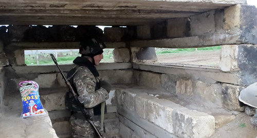 На боевом посту в Нагорном Карабахе. Фото Алвард Григорян для "Кавказского узла" На боевом посту в Нагорном Карабахе. Фото Алвард Григорян для "Кавказского узла"