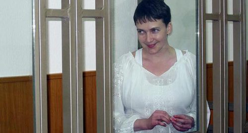 Надежда Савченко в здании городского суда Донецка. Фото Константина Волгина для "Кавказского узла" Надежда Савченко в здании городского суда Донецка. Фото Константина Волгина для "Кавказского узла"